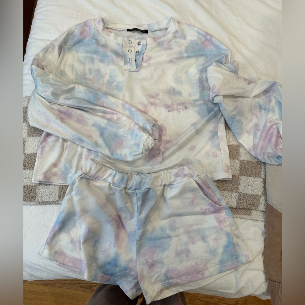 Tie die matching set - loungewear - size medium